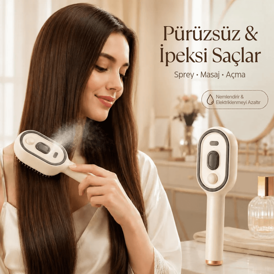 Funorn™ ScalpGlow Elektrikli Saç Bakım Fırçası