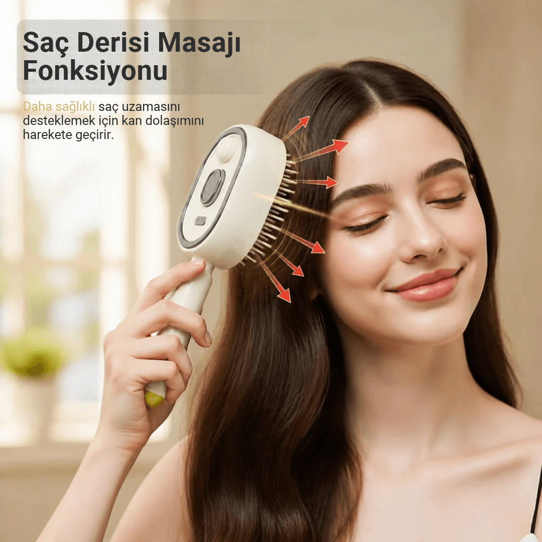 Funorn™ ScalpGlow Elektrikli Saç Bakım Fırçası