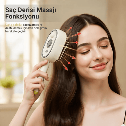 Funorn™ ScalpGlow Elektrikli Saç Bakım Fırçası